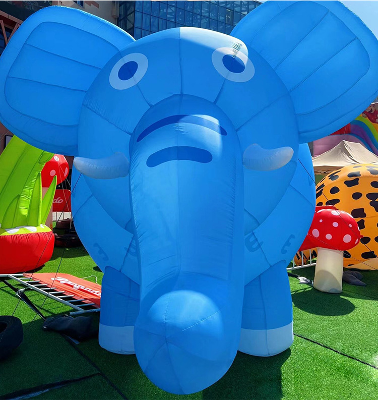 充氣膨脹動物園卡通老虎大象長頸鹿斑馬戶外商場發光美陳裝飾氣模